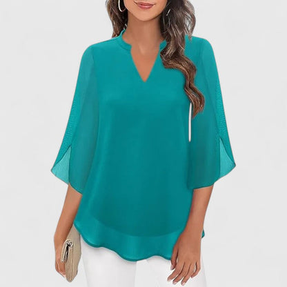 Marina | Elegant Flowy Light Blouse