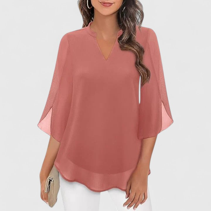 Marina | Elegant Flowy Light Blouse