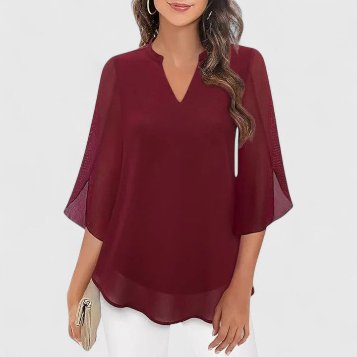 Marina | Elegant Flowy Light Blouse