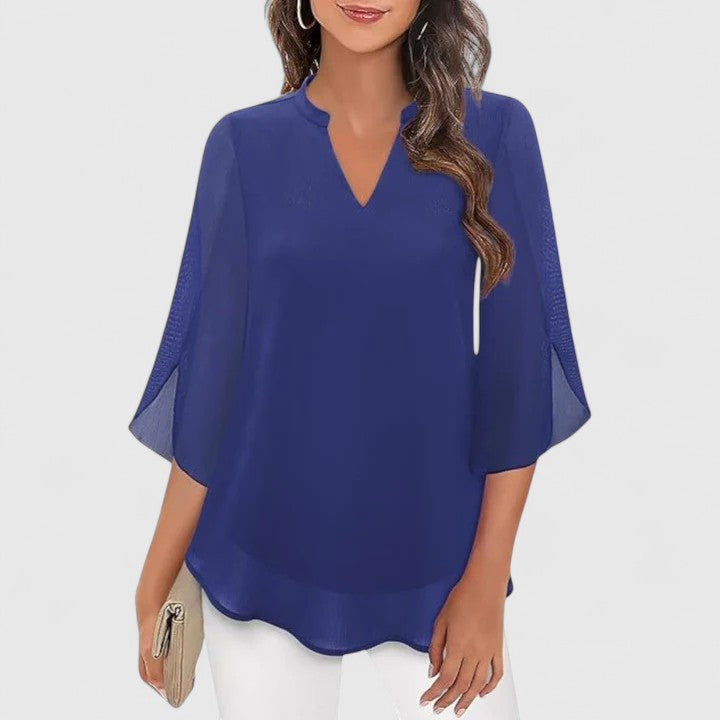 Marina | Elegant Flowy Light Blouse