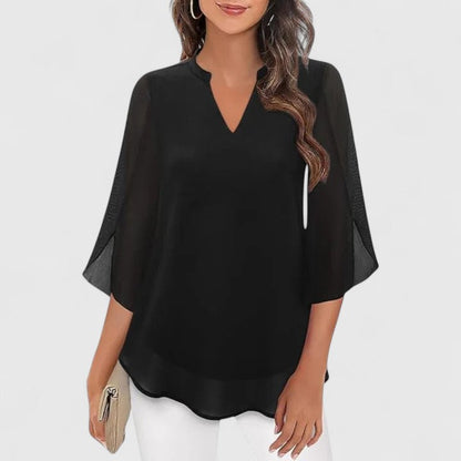 Marina | Elegant Flowy Light Blouse