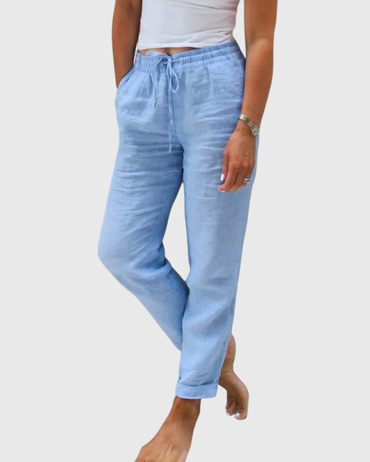 Maya | Drawstring Waist Tapered Pants