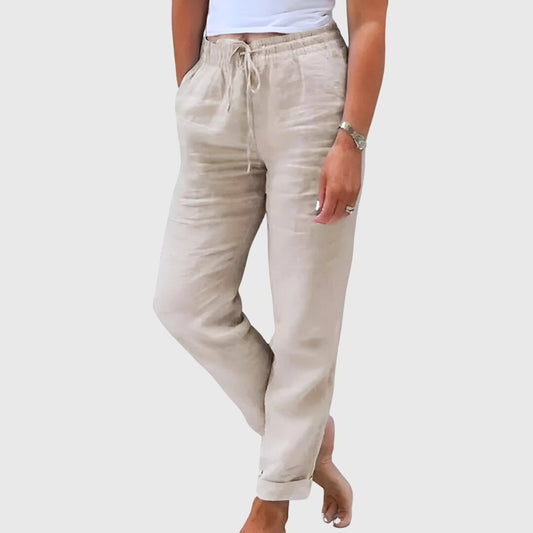 Maya | Drawstring Waist Tapered Pants