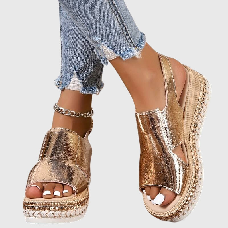 Maya | Orthopedic Platform Wedge Sandals