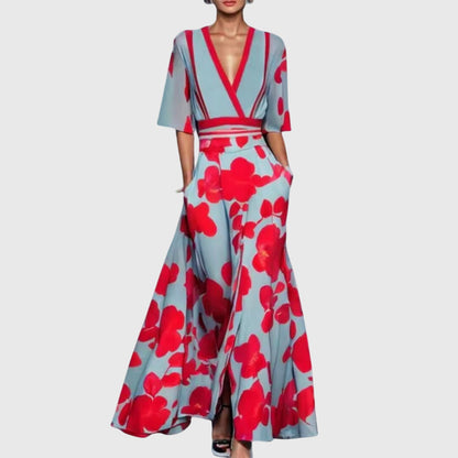 Megan | Elegant Floral Maxi Dress