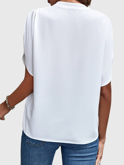 Mia | Elegant Stand Collar Blouse