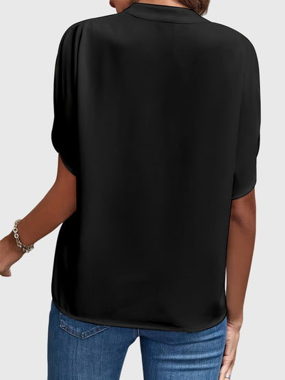 Mia | Elegant Stand Collar Blouse