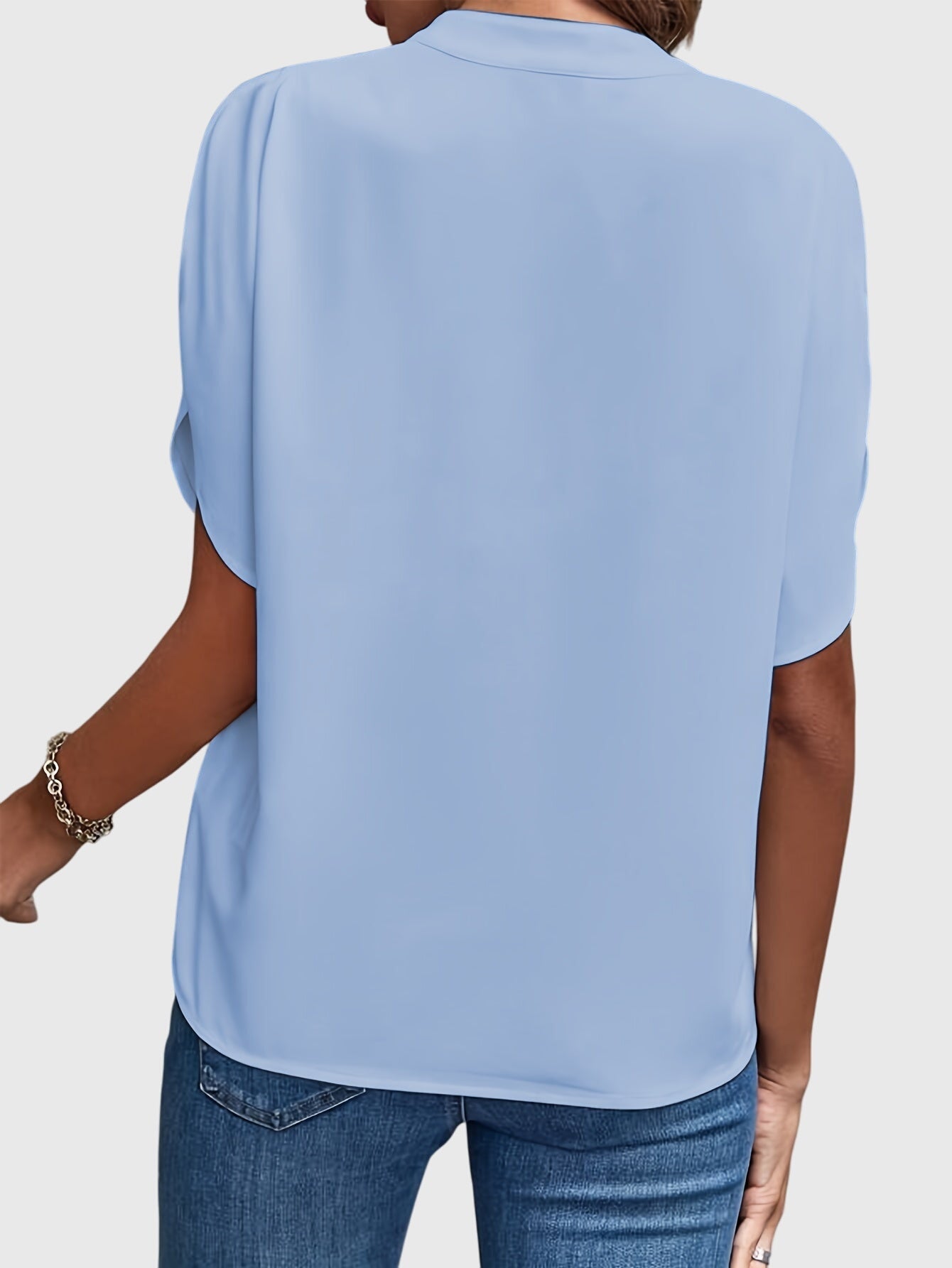 Mia | Elegant Stand Collar Blouse