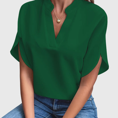 Mia | Elegant Stand Collar Blouse
