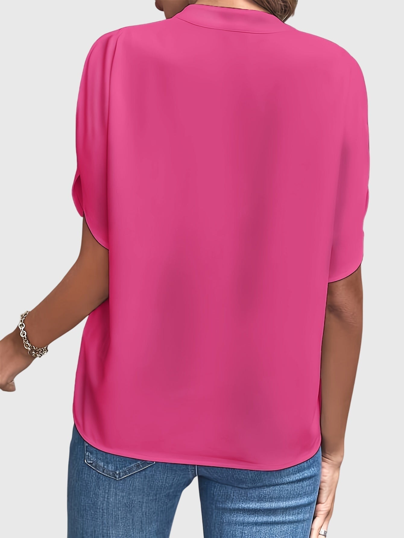 Mia | Elegant Stand Collar Blouse
