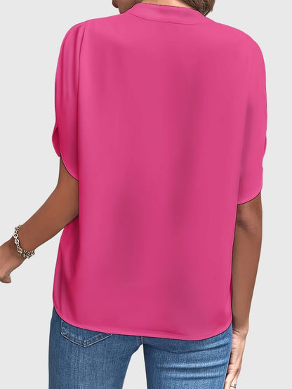 Mia | Elegant Stand Collar Blouse