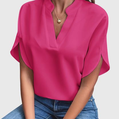 Mia | Elegant Stand Collar Blouse