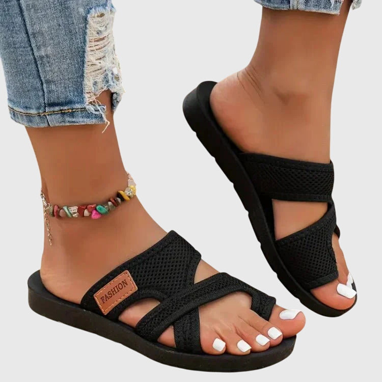 Mia | Orthopedic Slip On Flat Sandals