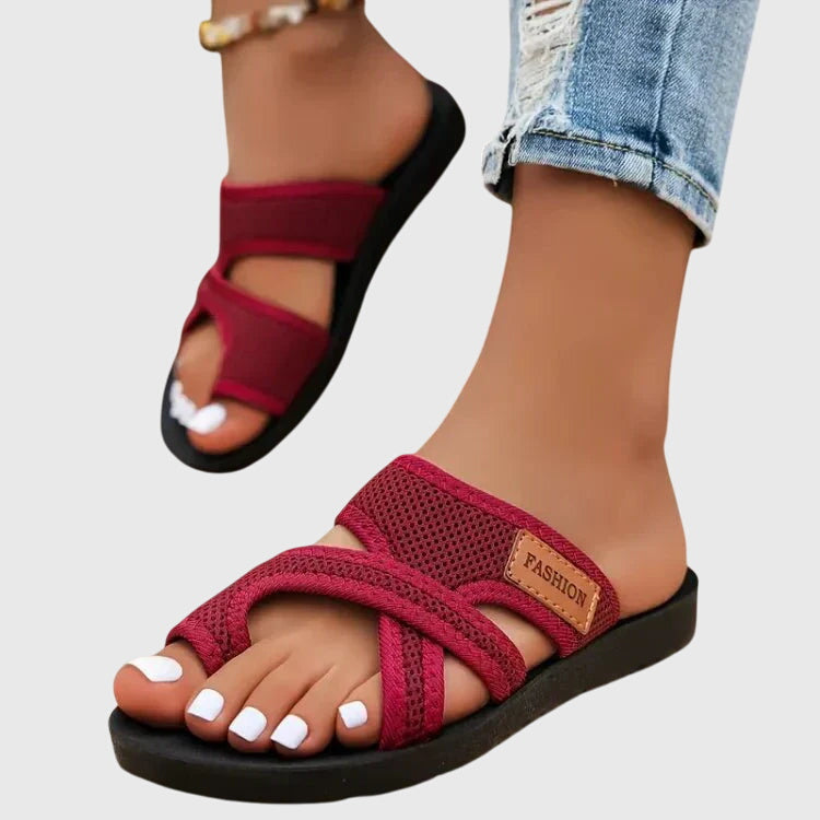 Mia | Orthopedic Slip On Flat Sandals