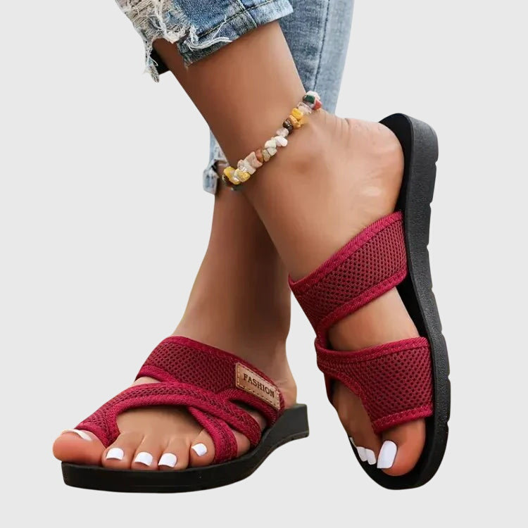 Mia | Orthopedic Slip On Flat Sandals