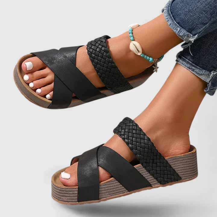 Nadia | Orthopedic Wedge Sandals