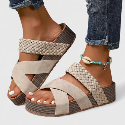 Nadia | Orthopedic Wedge Sandals