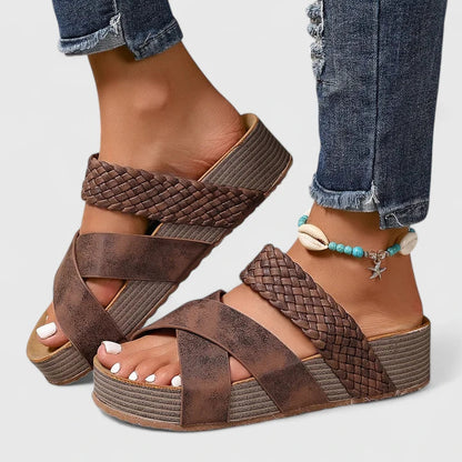 Nadia | Orthopedic Wedge Sandals