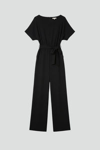 Natalie | Elegant Belted Wide Leg Jumpsuit