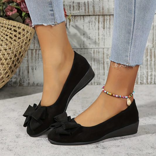 Nell | Orthopedic Bow Flat Loafers