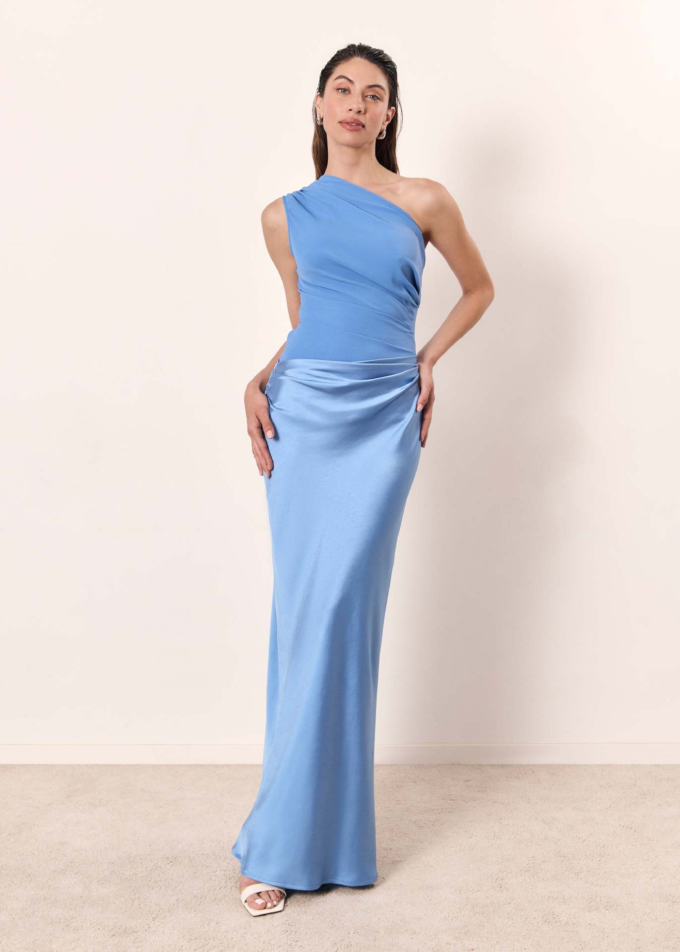 Sienna | One Shoulder Maxi Wedding Guest Dress
