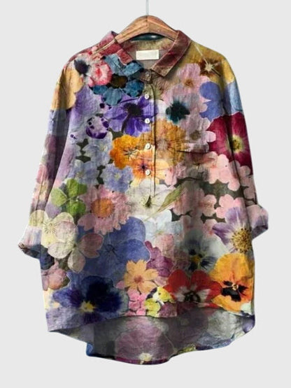 Nora | Floral Print Blouse Shirt