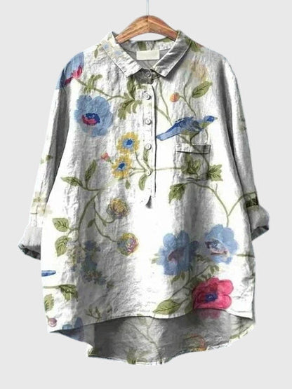 Nora | Floral Print Blouse Shirt