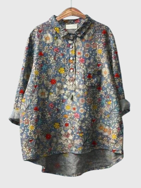 Nora | Floral Print Blouse Shirt