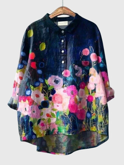 Nora | Floral Print Blouse Shirt