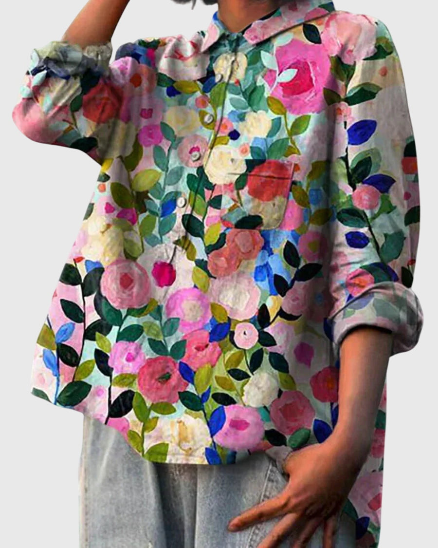 Nora | Floral Print Blouse Shirt