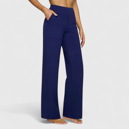 Nora | High Waist Wide Leg Pull On Pants
