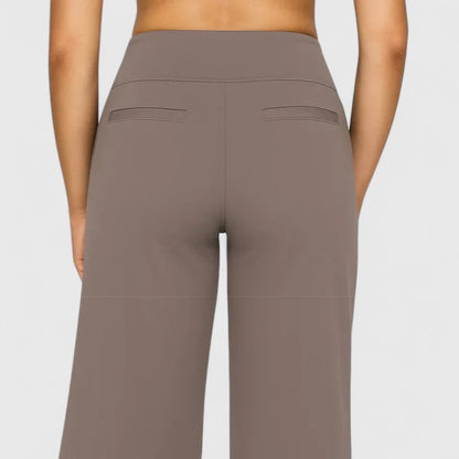 Nora | High Waist Wide Leg Pull On Pants
