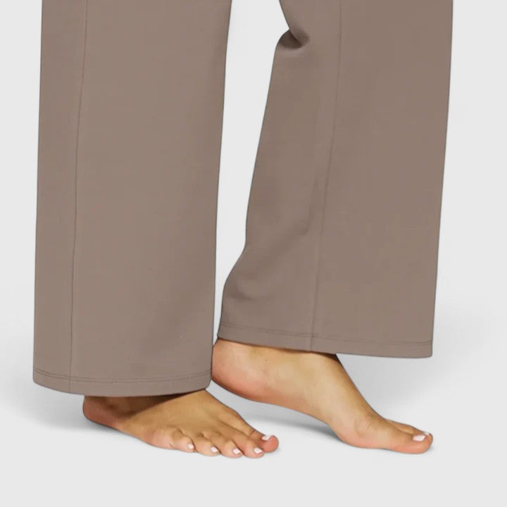 Nora | High Waist Wide Leg Pull On Pants