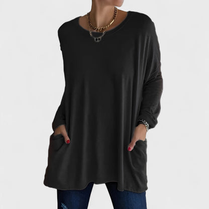 Nora | Oversized Long Sleeve Tunic Top