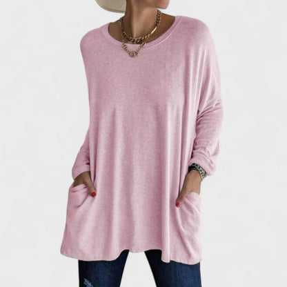 Nora | Oversized Long Sleeve Tunic Top