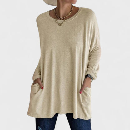 Nora | Oversized Long Sleeve Tunic Top