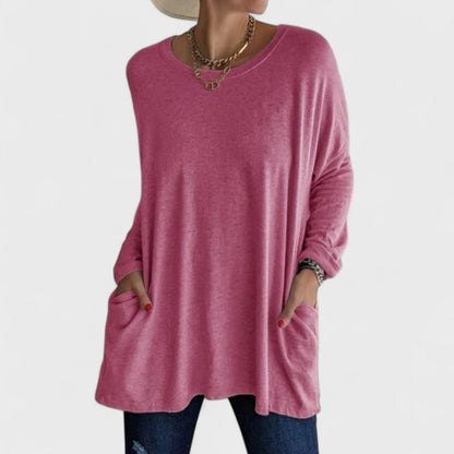Nora | Oversized Long Sleeve Tunic Top