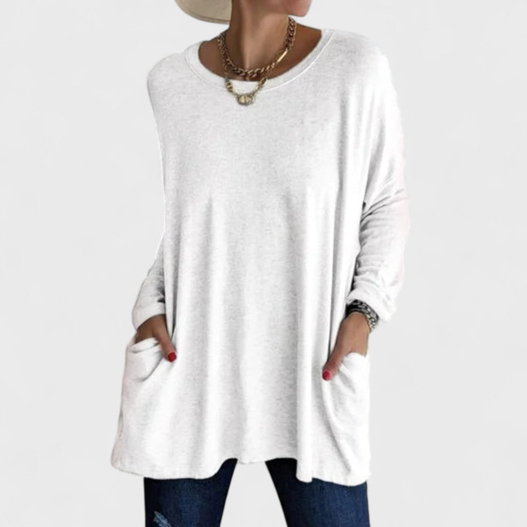 Nora | Oversized Long Sleeve Tunic Top