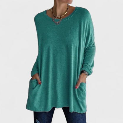 Nora | Oversized Long Sleeve Tunic Top