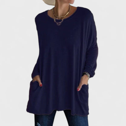 Nora | Oversized Long Sleeve Tunic Top