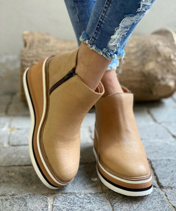 Nora | Waterproof Platform Wedge Ankle Boots