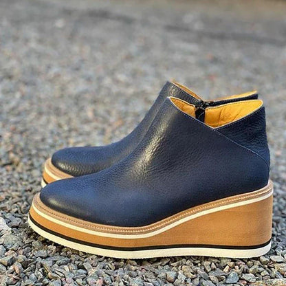 Nora | Waterproof Platform Wedge Ankle Boots