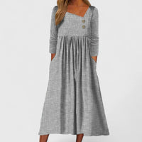 Maya | Striped Summer Midi Dress
