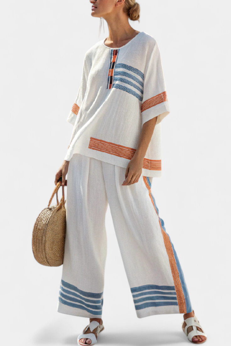 Olivia | Comfortable Oversized Top and Wide Leg Pants