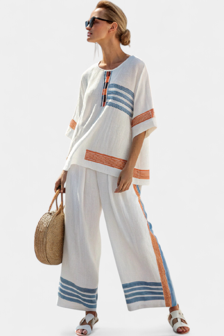 Olivia | Comfortable Oversized Top and Wide Leg Pants