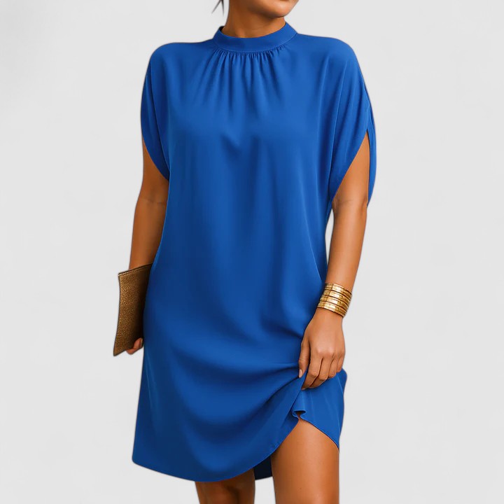 Skylar | Elegant Mock Neck Mini Dress