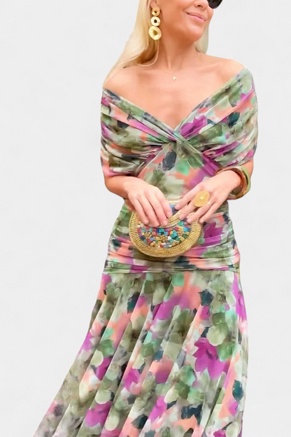 Paige | Artistic V-Neck Maxi Dress