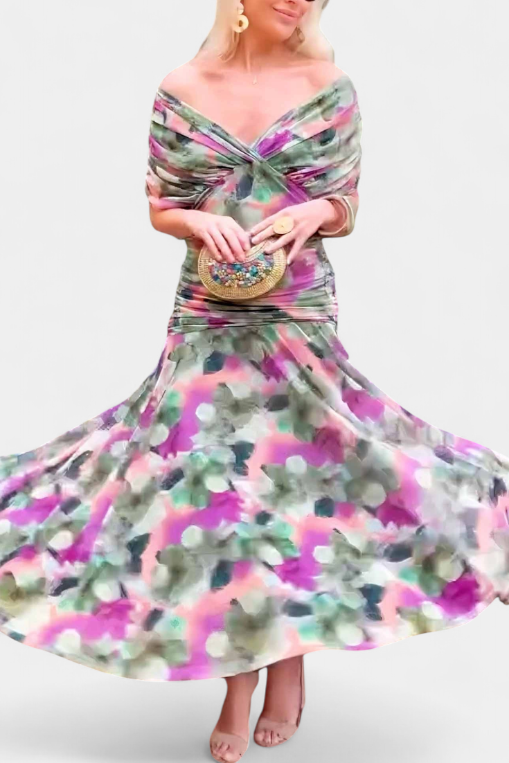Paige | Artistic V-Neck Maxi Dress