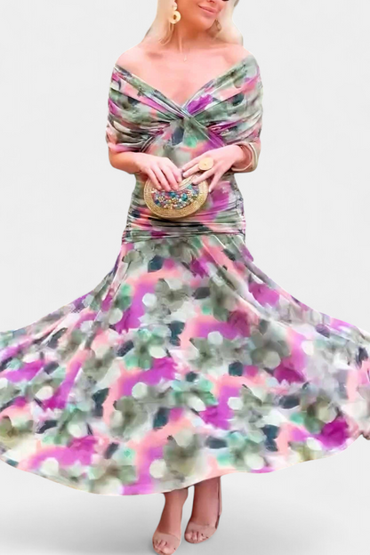 Paige | Artistic V-Neck Maxi Dress