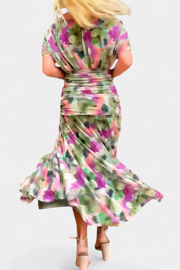 Paige | Artistic V-Neck Maxi Dress